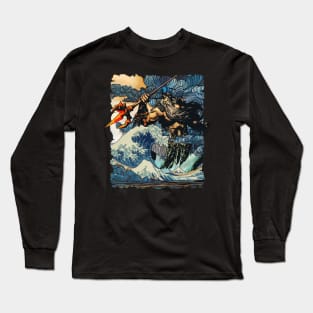 Poseidon in greek mythology Long Sleeve T-Shirt